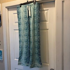 Victoria’s Secret snake skin print multi blue lightweight pajama pants